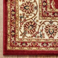 Barclay Sarouk Red 5 ft. x 7 ft. Traditional Floral Area Rug by Well Woven 17 Barclay Sarouk Red 5 ft. x 7 ft. Traditional Floral Area Rug by Well Woven -Linon Home Decor Sales red well woven area rugs 549305 66 1000