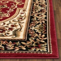 Barclay Casbah Traditional Oriental Medallion Red 5 ft. 3 in. x 7 ft. 3 in. Area Rug by Well Woven -Linon Home Decor Sales red well woven area rugs 549405 fa 1000