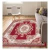 Miami Medallion Centre Traditional French Aubsson Red 8 ft. x 10 ft. Area Rug by Well Woven -Linon Home Decor Sales red well woven area rugs 84607 64 1000