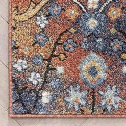 Envie Como Red 5 ft. 3 in. x 7 ft. 3 in. Vintage Bohemian Oriental Area Rug by Well Woven -Linon Home Decor Sales red well woven area rugs env 40 5 1f 1000