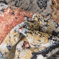 Envie Messina Rust 5 ft. 3 in. x 7 ft. 3 in. Vintage Medallion Botanical Border Area Rug by Well Woven -Linon Home Decor Sales rust well woven area rugs env 10 5 fa 1000