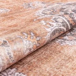 Nile Tarifa Rust Vintage Bohemian Medallion Floral Border 2 ft. 5 in. x 9 ft. 10 in. Runner Rug by Well Woven 13 Nile Tarifa Rust Vintage Bohemian Medallion Floral Border 2 ft. 5 in. x 9 ft. 10 in. Runner Rug by Well Woven -Linon Home Decor Sales rust well woven area rugs nil 09 2l 4f 1000