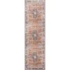 Nile Tarifa Rust Vintage Bohemian Medallion Floral Border 2 ft. 5 in. x 9 ft. 10 in. Runner Rug by Well Woven -Linon Home Decor Sales rust well woven area rugs nil 09 2l 64 1000