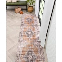 Nile Tarifa Rust Vintage Bohemian Medallion Floral Border 2 ft. 5 in. x 9 ft. 10 in. Runner Rug by Well Woven 17 Nile Tarifa Rust Vintage Bohemian Medallion Floral Border 2 ft. 5 in. x 9 ft. 10 in. Runner Rug by Well Woven -Linon Home Decor Sales rust well woven area rugs nil 09 2l 76 1000