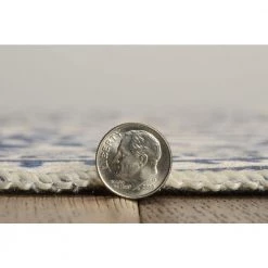 Ormondo Smoke and Blue 5 ft. x 7 ft. Washable Polyester Indoor/Outdoor Area Rug by Linon Home Decor -Linon Home Decor Sales smoke blue linon home decor outdoor rugs thdr04105 4f 1000