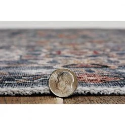 Washable Jerry Teal/Ivory 5 ft. x 7 ft. Abstract Rectangle Area Rug by Linon Home Decor -Linon Home Decor Sales teal ivory linon home decor area rugs thd03347 4f 1000