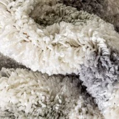 Arden Kylar Teal 5 ft. 3 in. x 7 ft. 3 in. Nordic Chevron Pattern Shag Area Rug by Well Woven -Linon Home Decor Sales teal well woven area rugs ard 26 5 4f 1000