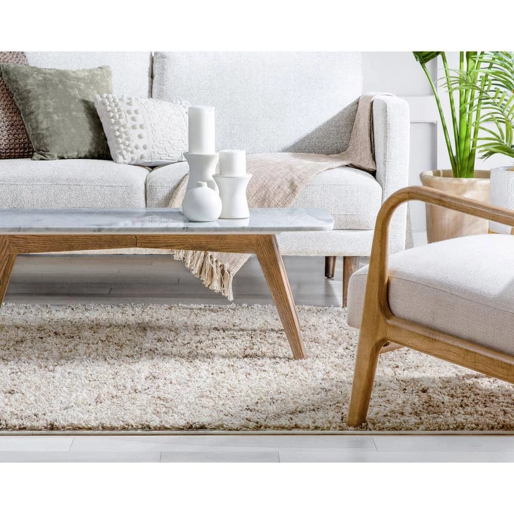 Madison Shag Moroccan Lattice Vanilla 5 ft. x 7 ft. Contemporary Argyle Area Rug by Well Woven 4 Madison Shag Moroccan Lattice Vanilla 5 ft. x 7 ft. Contemporary Argyle Area Rug by Well Woven - Image 2