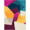 Ruby Bombay Violet 5 ft. x 7 ft. Mid-Century Modern Geometric Area Rug by Well Woven -Linon Home Decor Sales violet well woven area rugs ru 28 5 64 1000