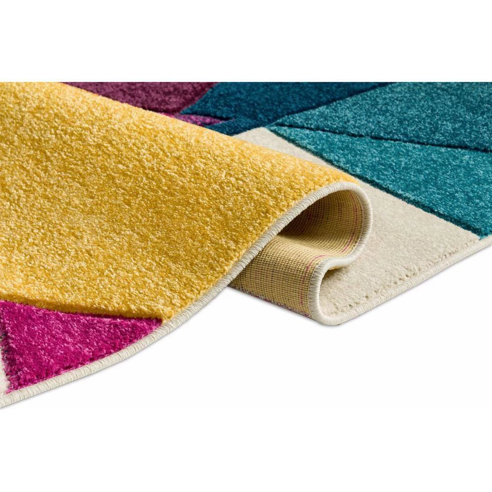 Ruby Bombay Violet 5 ft. x 7 ft. Mid-Century Modern Geometric Area Rug by Well Woven 8 Ruby Bombay Violet 5 ft. x 7 ft. Mid-Century Modern Geometric Area Rug by Well Woven - Image 6