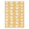 Kennedy Triangles Modern Geometric Pattern Yellow 3 ft. 11 in. x 5 ft. 3 in. Kids Area Rug by Well Woven -Linon Home Decor Sales yellow well woven area rugs ken 11 4 64 1000
